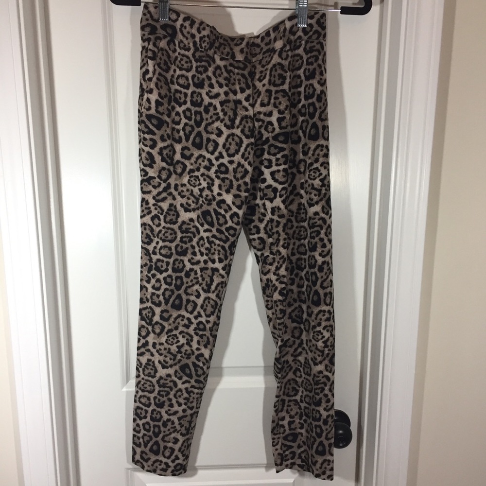 Victoria Secret Career Leopard Print Pants Sz 0 🌴